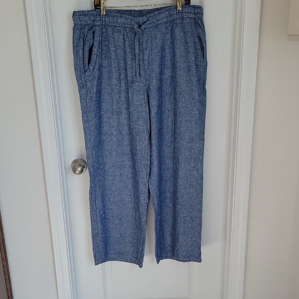 Women's Blue Casual Pants